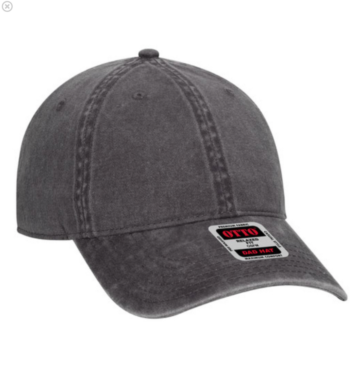 Otto Cap 6 Panel Low Profile Dad Hat (Acid wash)