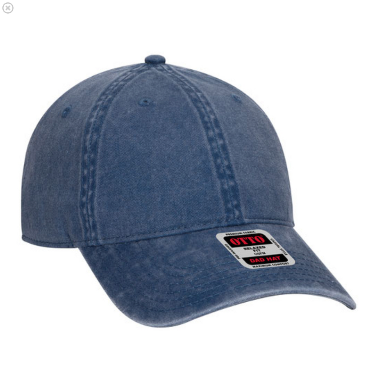 Otto Cap 6 Panel Low Profile Dad Hat (Acid wash)