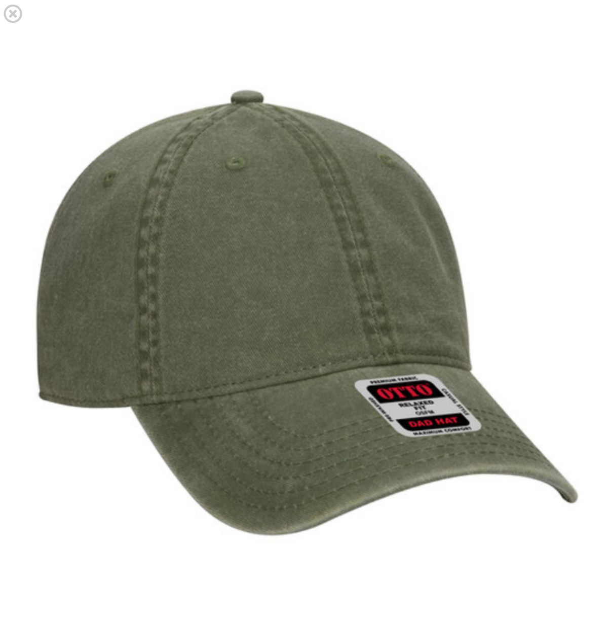 Otto Cap 6 Panel Low Profile Dad Hat (Acid wash)
