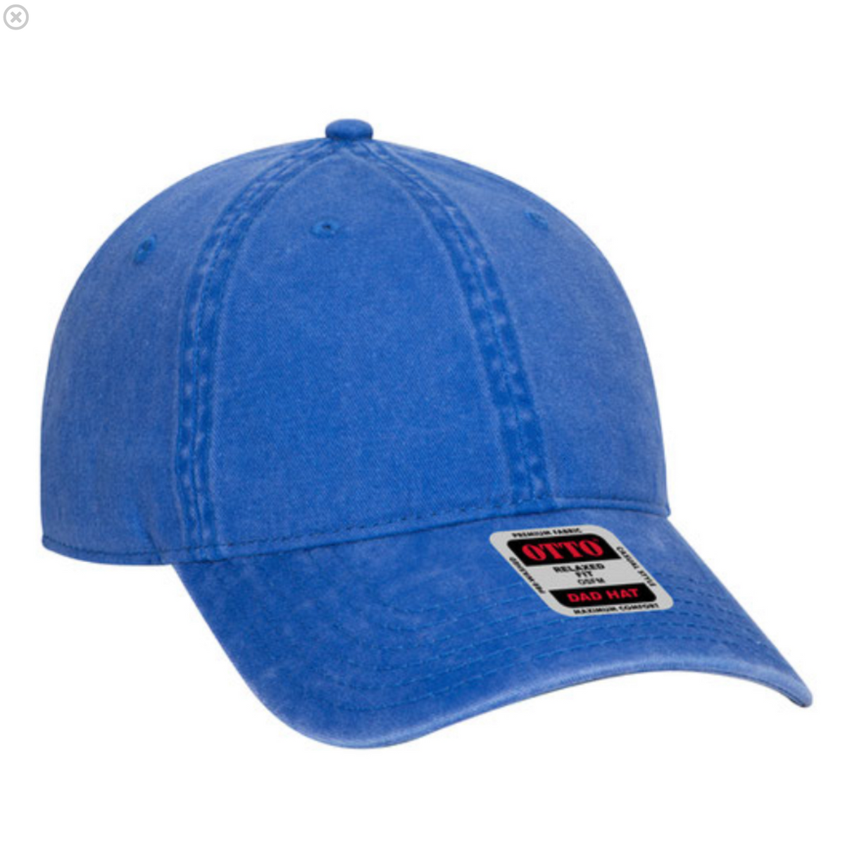 Otto Cap 6 Panel Low Profile Dad Hat (Acid wash)