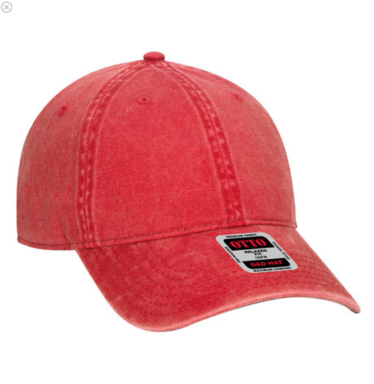 Otto Cap 6 Panel Low Profile Dad Hat (Acid wash)
