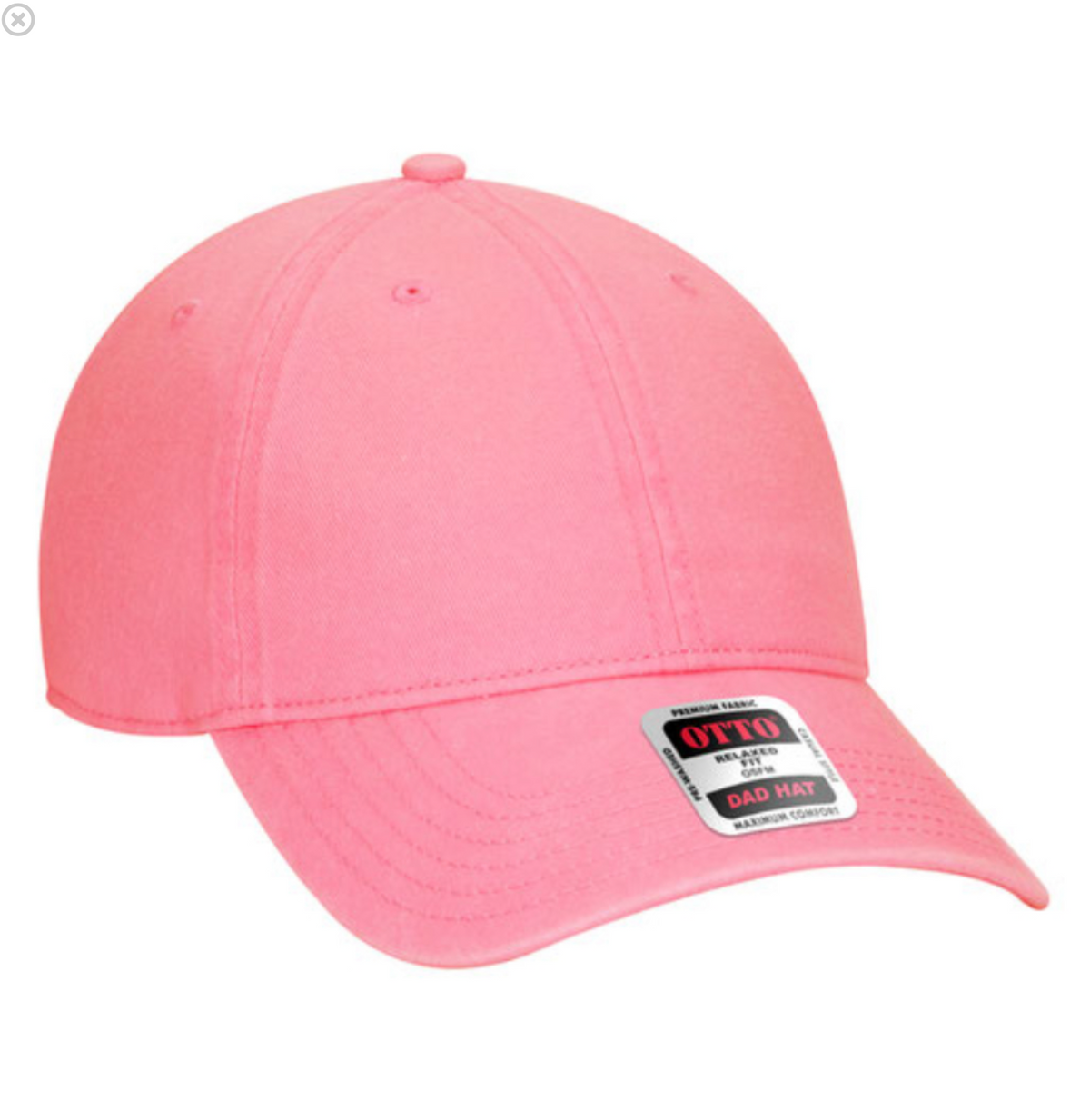 Otto Cap 6 Panel Low Profile Dad Hat (Acid wash)