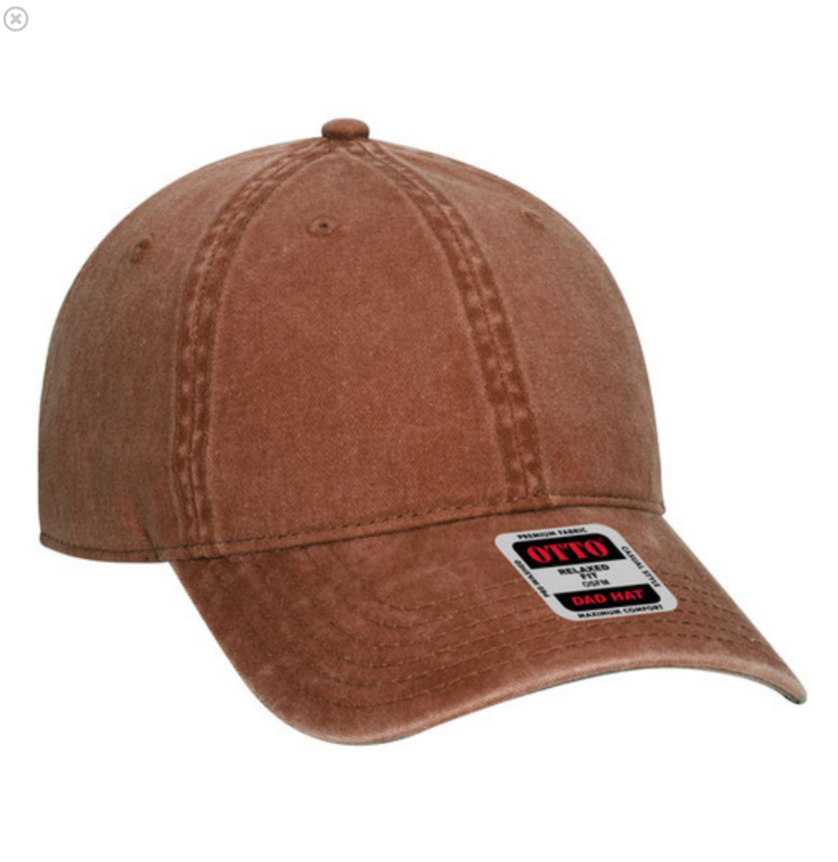 Otto Cap 6 Panel Low Profile Dad Hat (Acid wash)